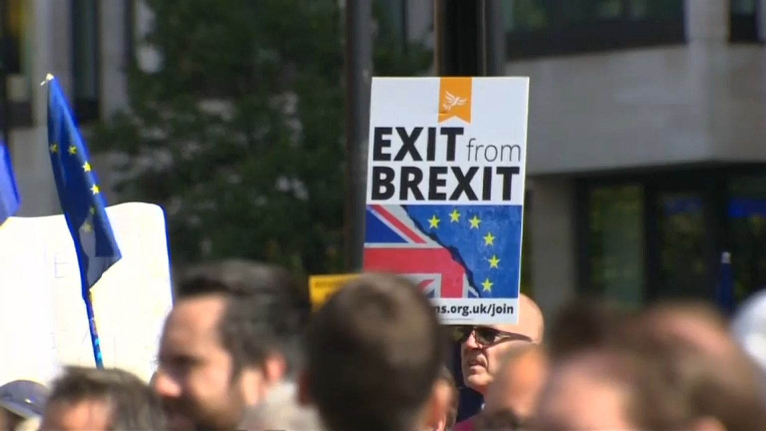Marcha contra o "Brexit" em Londres