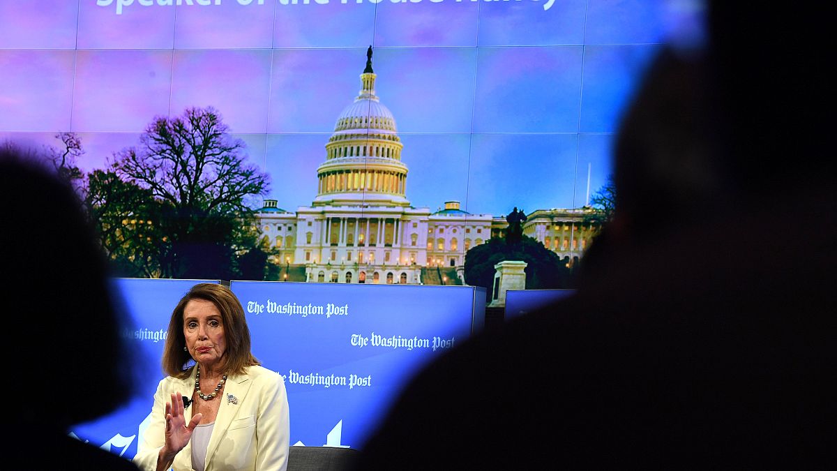Image: House Speaker Nancy Pelosi speaks at the Washington Post Live event 