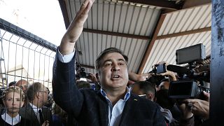 Saakashvili supporters sweep aside Ukrainian border guards to get him into the country