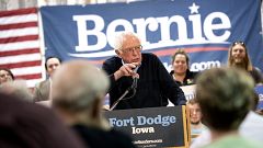Image: Bernie Sanders Holds Campaign Town Hall In Fort Dodge, Iowa
