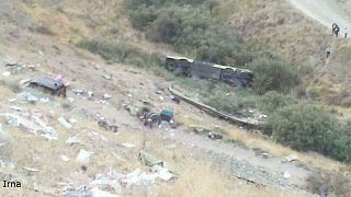 سقوط اتوبوس به دره در جاده جاجرود ۱۱ کشته و ۲۹ مجروح بر جای گذاشت