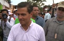 Peña Nieto visita zona afetada pelo terramoto