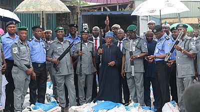 [Photos] Nigeria authorities impound 1,100 rifles at Lagos port