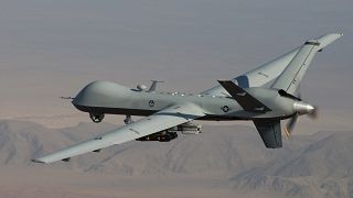 A Reaper drone during a combat mission over Afghanistan.