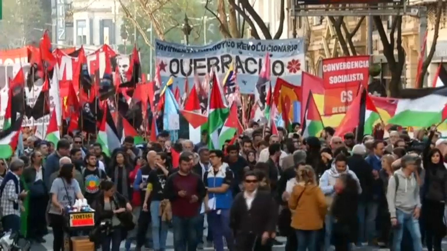 Protestas contra la visita de Nentayahu a Argentina