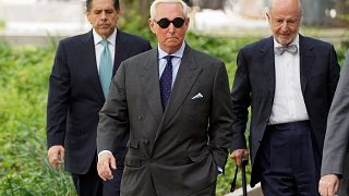 Image: Roger Stone arrives for status hearing at U.S. District Court in Was