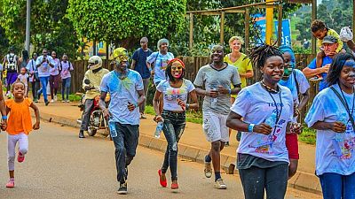 Ugandans run 5km in colour to promote child literacy