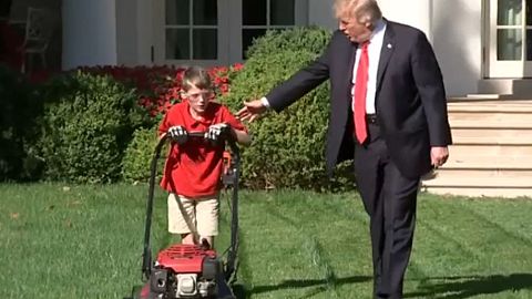 Trump 'küçük girişimcinin' elinden tuttu