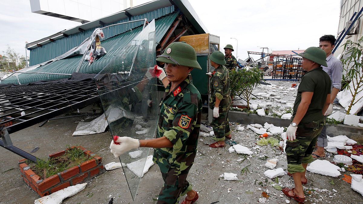 Óriási pusztítást végzett Vietnamban a Doksuri tájfun