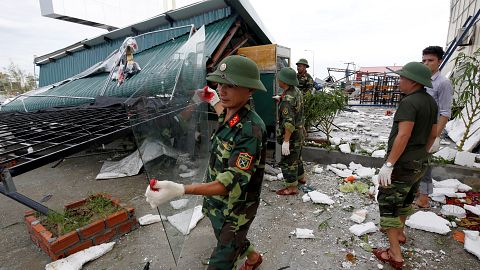 Typhoon Doksuri batters central Vietnam