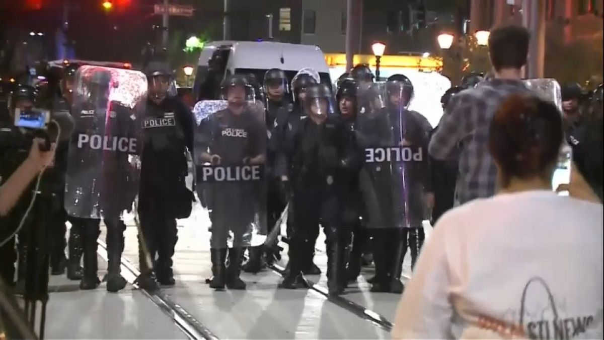 St Louis rocked by second night of protests