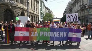 Serbia's lesbian PM joins Belgrade Pride Parade