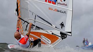 Weltcup der Windsurfer in Dänemark