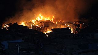 Fire burns down main market in north of Ivorian capital Abidjan