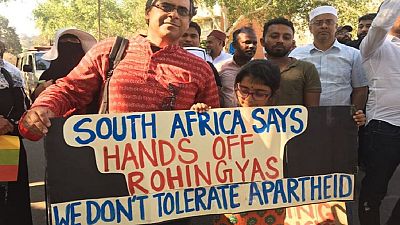 South Africa, Senegal, Ghana march against Rohingya violence in Myanmar