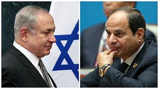 نخستین دیدار علنی نتانیاهو و السیسی در نیویورک