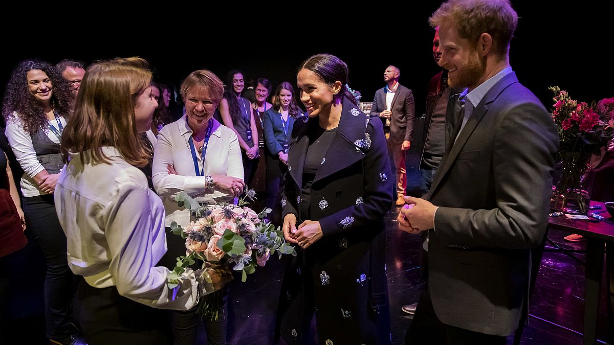 Image: Britain's Prince Harry, Duke of Sussex and Meghan, Duchess of Sussex