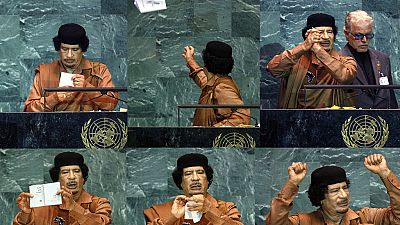 Throwback to former Libyan leader Gaddafi's historic speech at the UN [Video]