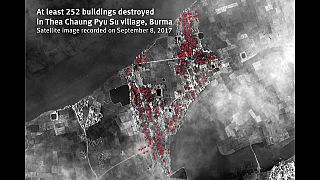 ONG revela imagens de 214 aldeias Rohingya devastadas pelo exército