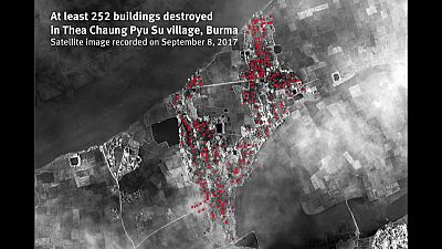 ONG revela imagens de 214 aldeias Rohingya devastadas pelo exército