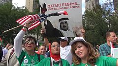 New York: Proteste vor UN-Hauptquartier