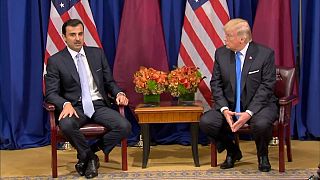 شاهد: ترامب يضع أمير قطر في موقف محرج