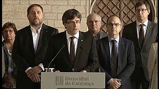 Puigdemont: "El estado español ha suspendido de facto la autonomía de Cataluña"