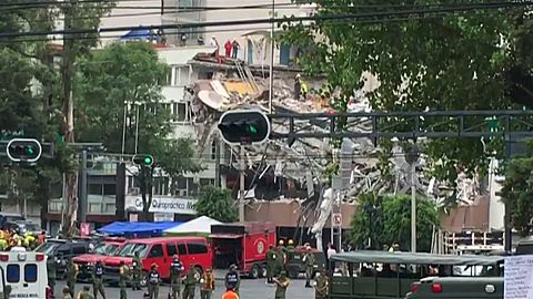 Social media footage of Mexico earthquake emerges