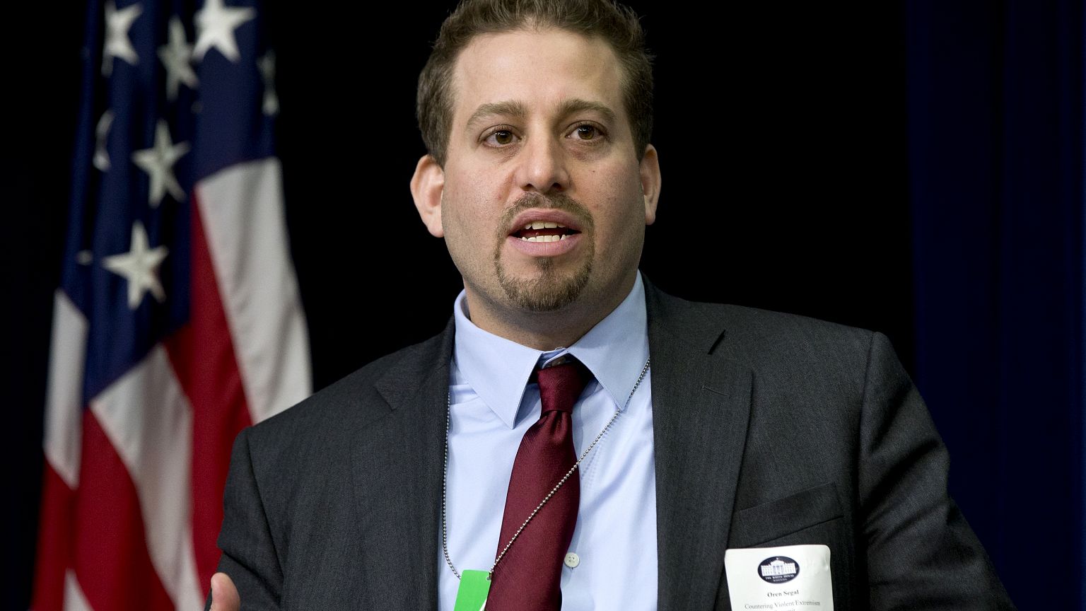 Image: Oren Segal of the Anti-Defamation League's Center on Extremism speak