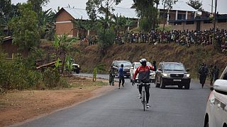 [Photos] Burundi president goes cycling with armed convoy