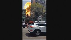 Amateurvideo: Explosion bei 7,1-Erdbeben in Mexiko
