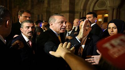 Потасовка с охранниками Эрдогана