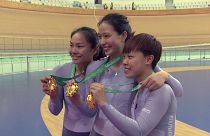 China claims gold in track cycling at Asian Games