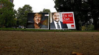 Merkel, Schulz reach out to undecided voters as far-right surge looms