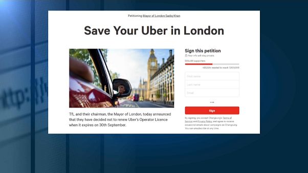UBER için 500 bin imza UBER için 500 bin imza