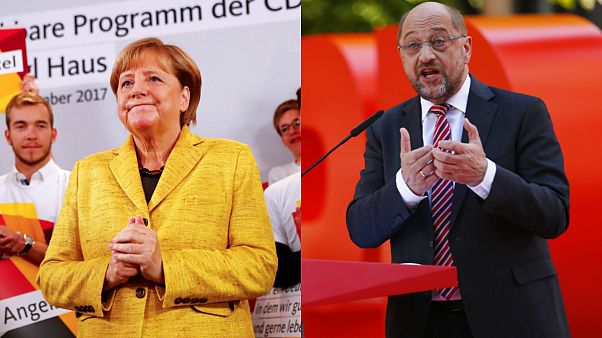 Merkel a por su cuarto mandato, Schulz a por los indecisos Merkel a por su cuarto mandato, Schulz a por los indecisos