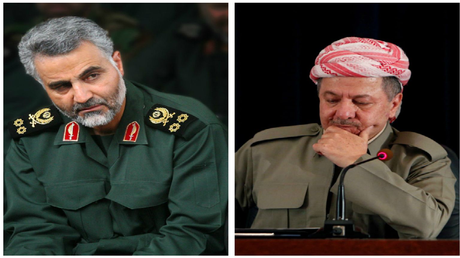 خبر دیدار سلیمانی با بارزانی پیش از همه‌پرسی تایید شد