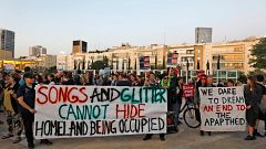 Image: Eurovision protest