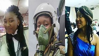 [Photos] Thokozile Muwamba: Zambia’s first female fighter pilot in action