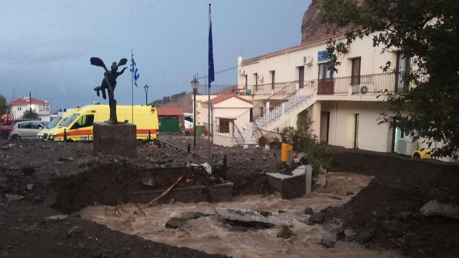 Βιβλική καταστροφή στη Σαμοθράκη