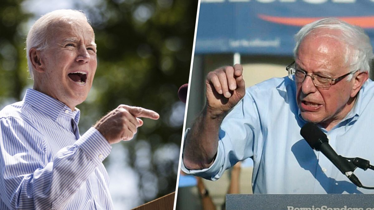 Former Vice President and Democratic presidential candidate Joe Biden speak