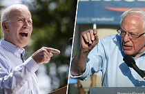 Former Vice President and Democratic presidential candidate Joe Biden speak