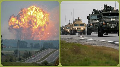وقوع انفجار در انبار مهمات نظامی در اوکراین