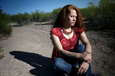 Dulce Rivera, a 36 year old transgender woman from Central America, was released from immigration detention in April 2019. She spent about eleven months in segregation, also known as solitary confinement. "You have no hope," she said.