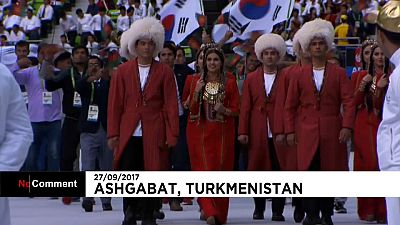 حفل اختتام دورة الألعاب الآسيوية في الصالات المغلقة في العاصمة التركمانية عشق آباد