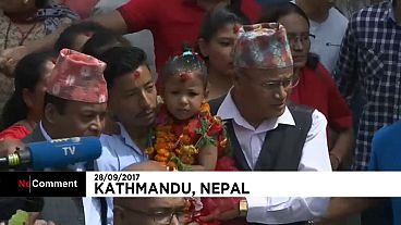 Kathmandu: 3-Jährige zur "lebenden Göttin" gekürt
