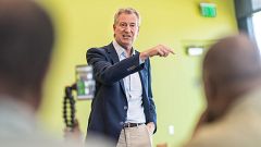 Image: Bill De Blasio Brings Fledgling Presidential Campaign To South Carol