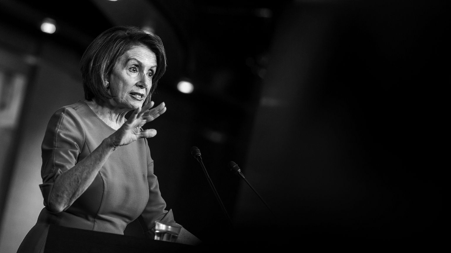 Image: House Speaker Nancy Pelosi, D-Calif., speaks at a news conference on