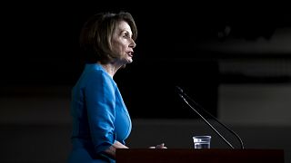 Image: House Speaker Nancy Pelosi at a news conference in Washington on May