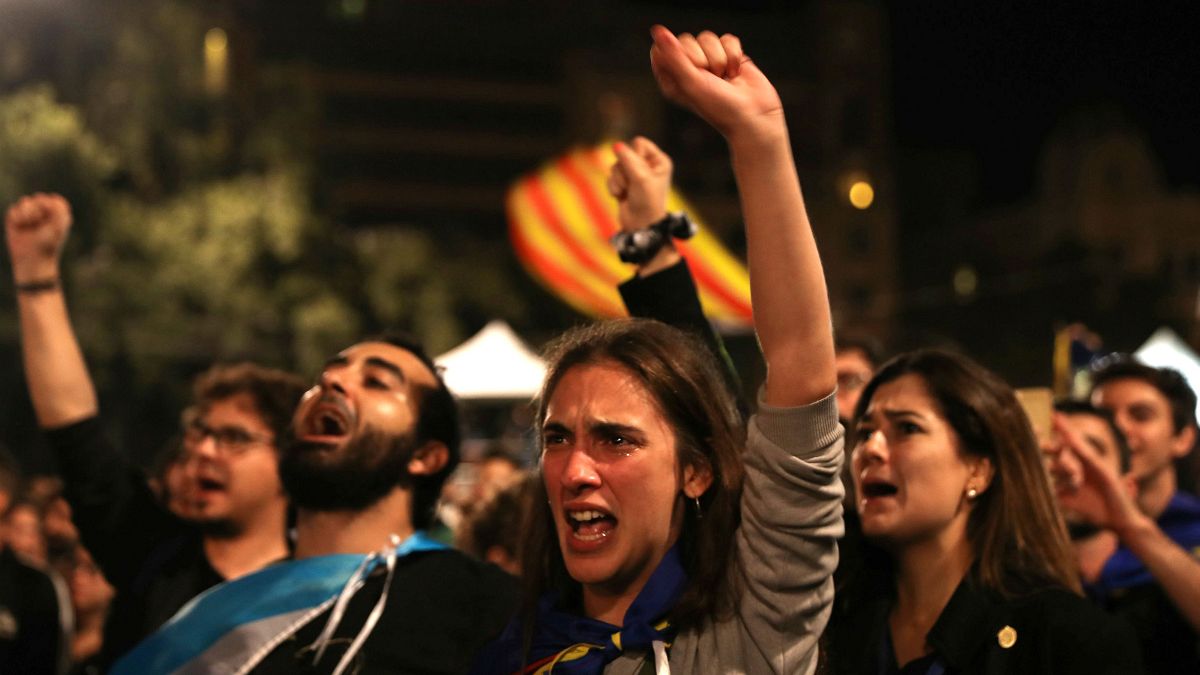 Crónica del referéndum de independencia de Cataluña. Victoria del "Sí" con el 90%